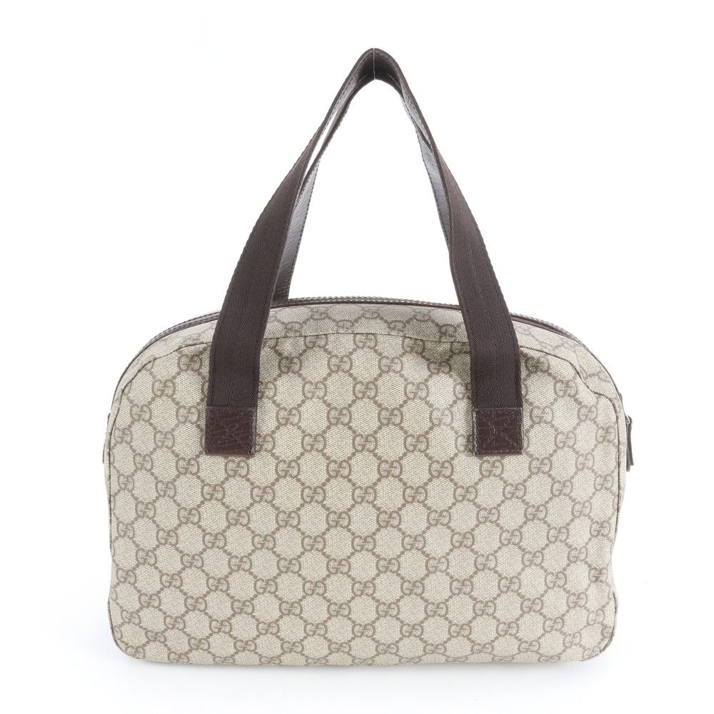 Gucci GG Supreme Leather Tote Shoulder Hand Brown — view 3