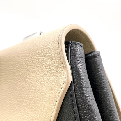 Louis Vuitton Lockme 2 Cartable Vanille Noir Leather Ivory Black Shoulder Bag — view 8
