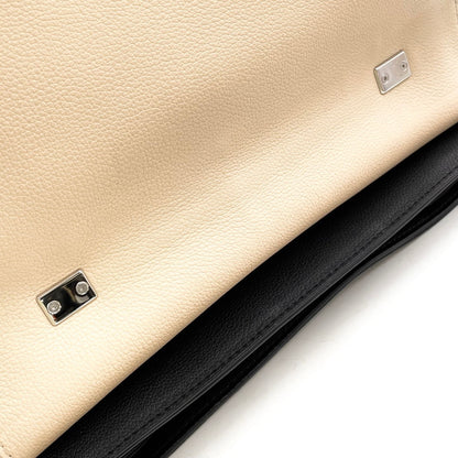 Louis Vuitton Lockme 2 Cartable Vanille Noir Leather Ivory Black Shoulder Bag — view 6