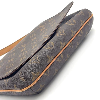 Louis Vuitton Musette Tango Short Strap Monogram Leather Brown Shoulder Bag Gold — view 7