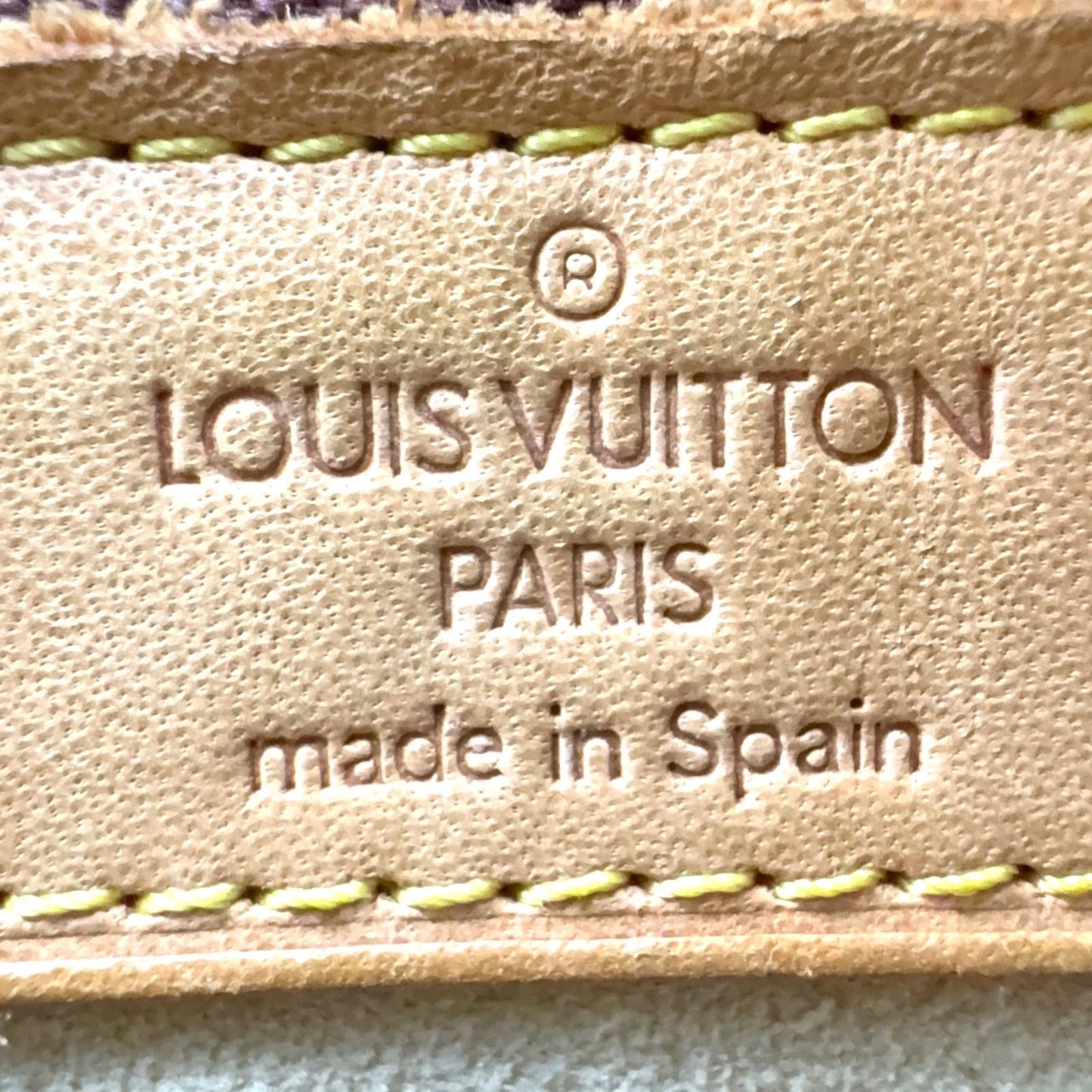 Louis Vuitton Monogram Leather Brown Tote Gold — view 4