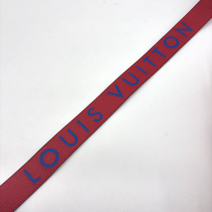 Louis Vuitton Bicolor Leather Blue Red Shoulder Strap Gold — view 3