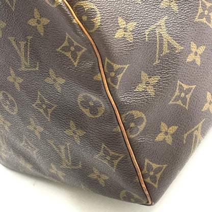 Louis Vuitton Speedy 40 Monogram Leather Brown Handbag Gold — view 6