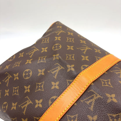 Louis Vuitton Keepall 50 Monogram Leather Brown Boston Bag Gold — view 9