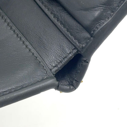 Bottega Veneta Bifold Leather Black Wallet Silver — view 8