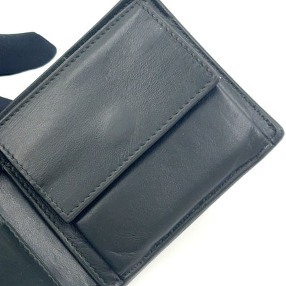 Bottega Veneta Bifold Leather Black Wallet Silver — view 9