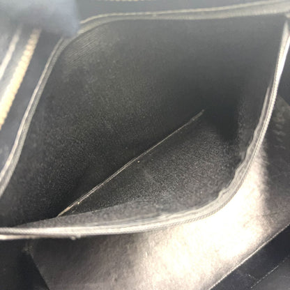 Chanel CC Logo Reprint Caviar Leather Black Tote Silver — view 7