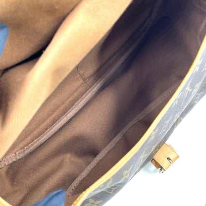 Louis Vuitton Saumur 35 Monogram Leather Brown Shoulder Bag Gold — view 3