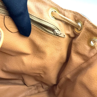 Celine Macadam Pattern Brown Backpack Gold — view 6