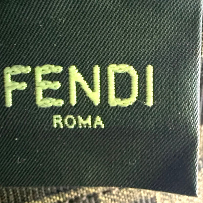 Fendi FF Monogram Pattern 2-Way Chain Shoulder Canvas Beige Handbag Gold — view 5