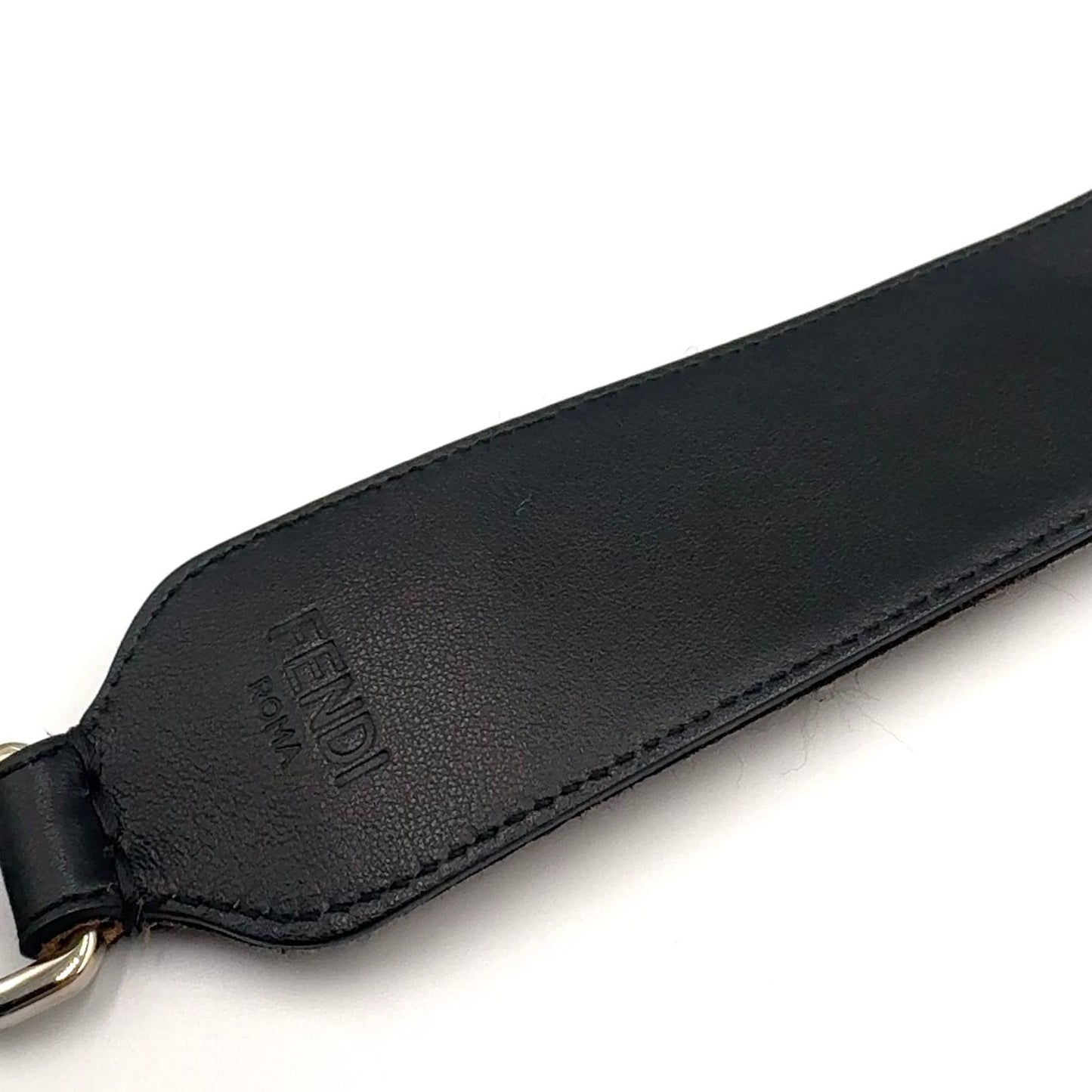 Fendi Strap You Mini Velour Brown Black Silver — view 6