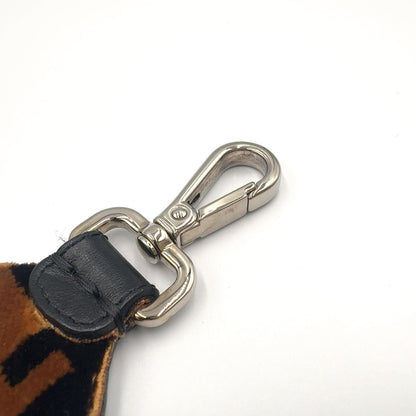 Fendi Strap You Mini Velour Brown Black Silver — view 4