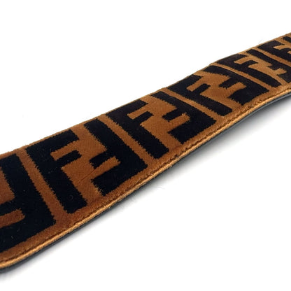 Fendi Strap You Mini Velour Brown Black Silver — view 9