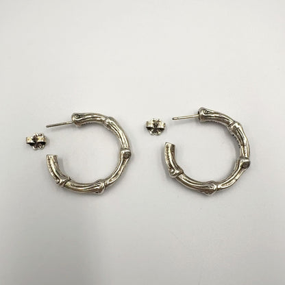 Tiffany & Co Bamboo Hoop Silver Earrings — view 6