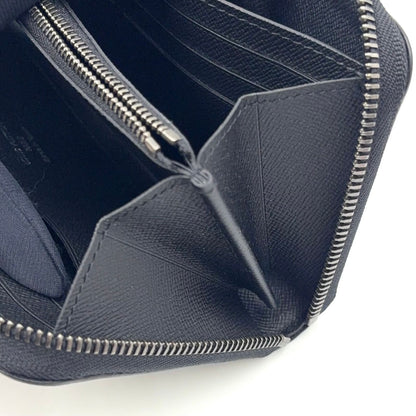 Louis Vuitton Zippy Wallet Horizontal Monogram Eclipse Black Silver — view 9