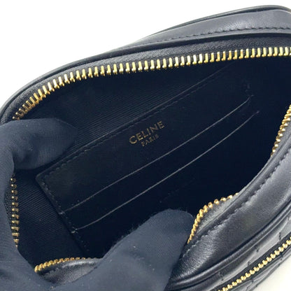 Celine C Charm Calf Black Shoulder Bag Gold — view 8