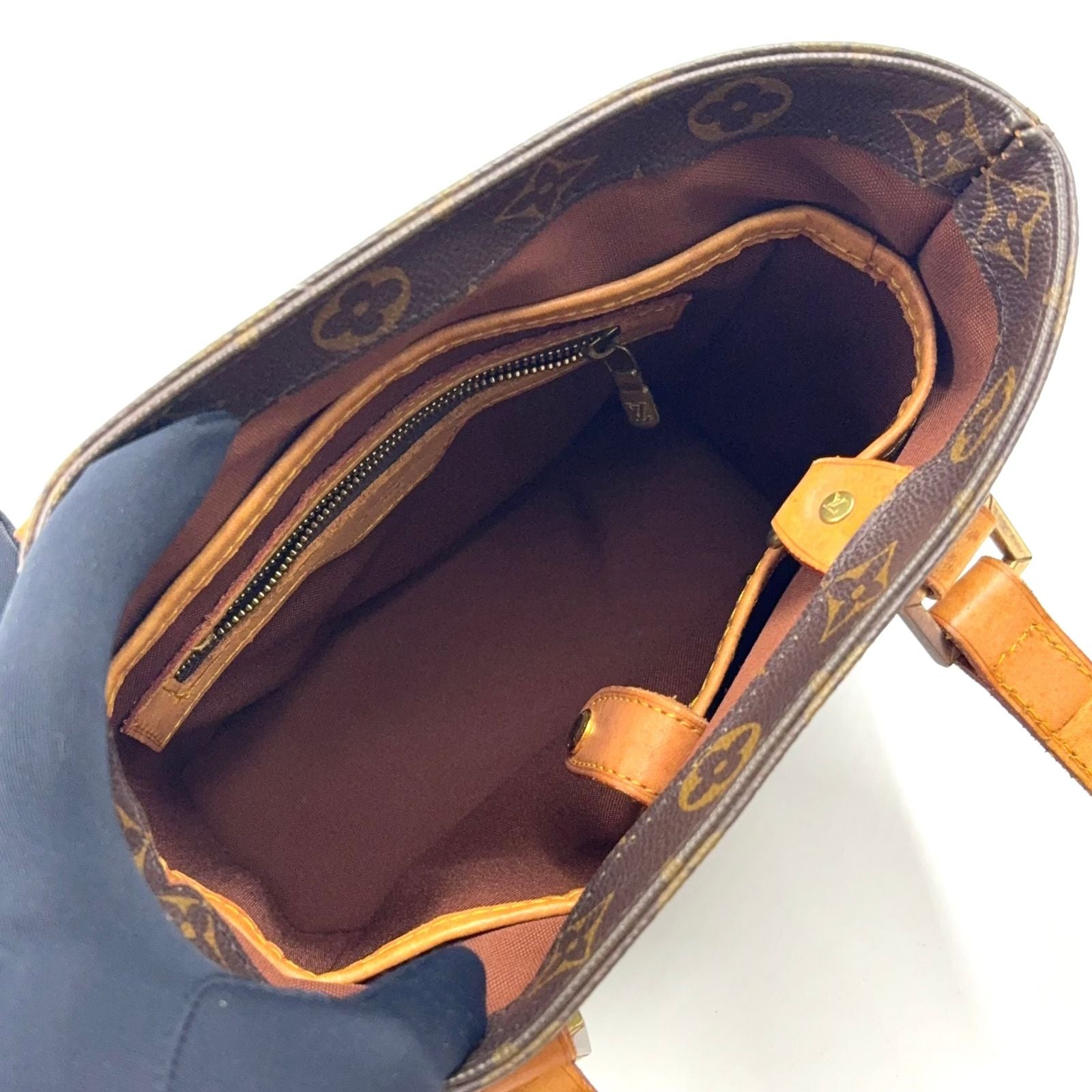 Louis Vuitton Vavin PM Monogram Leather Brown Handbag Gold — view 3