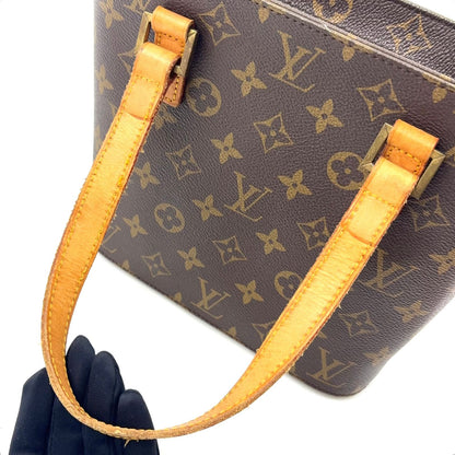 Louis Vuitton Vavin PM Monogram Leather Brown Handbag Gold — view 9