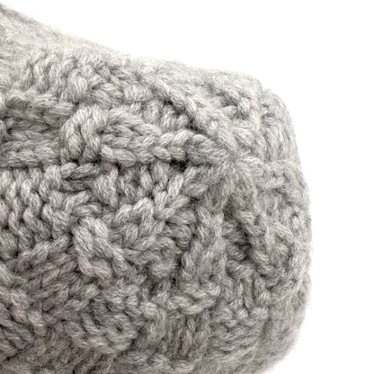 Louis Vuitton Bonnet Helsinki Damier Beanie Knit Cap Cashmere Gray Hat — view 8