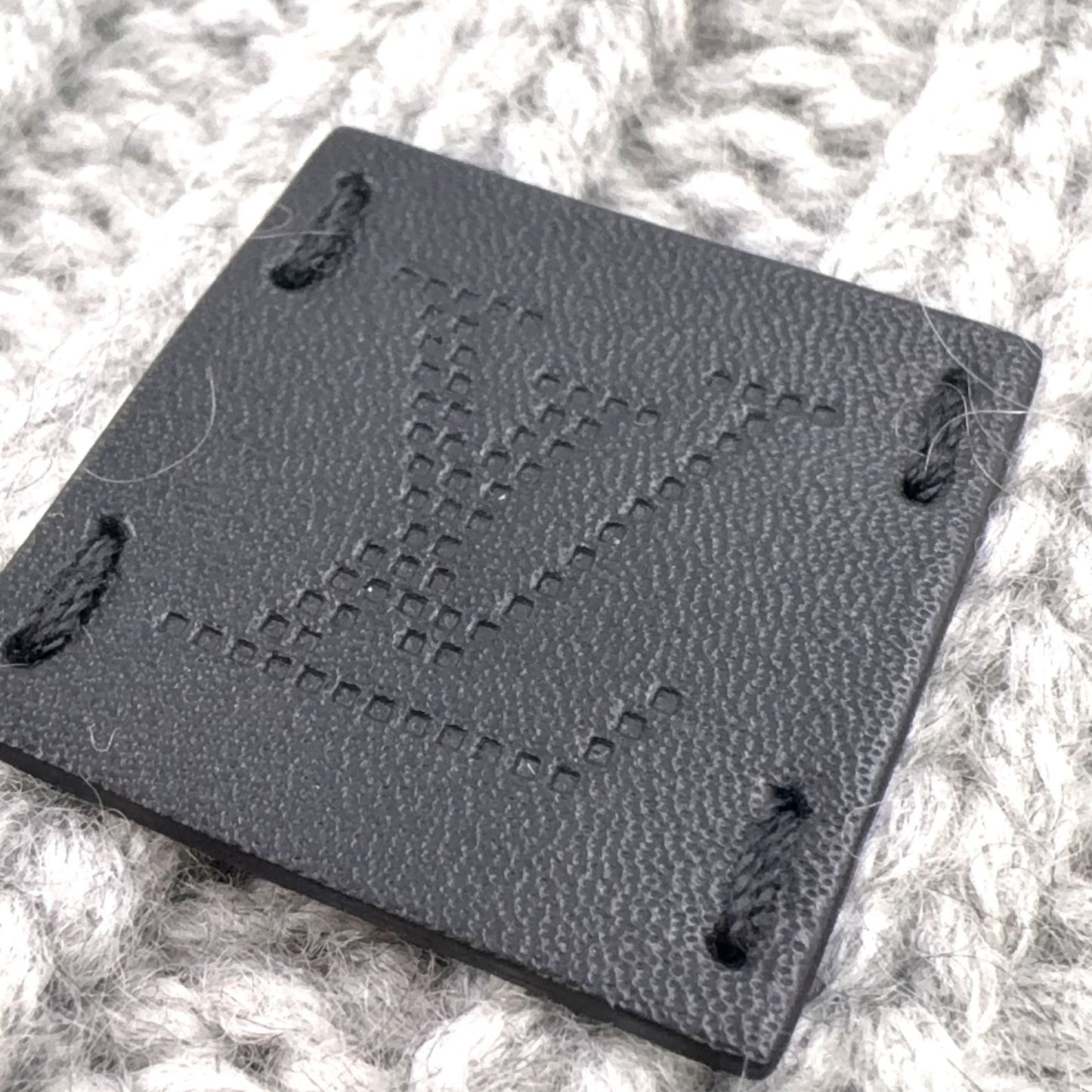 Louis Vuitton Bonnet Helsinki Damier Beanie Knit Cap Cashmere Gray Hat — view 5