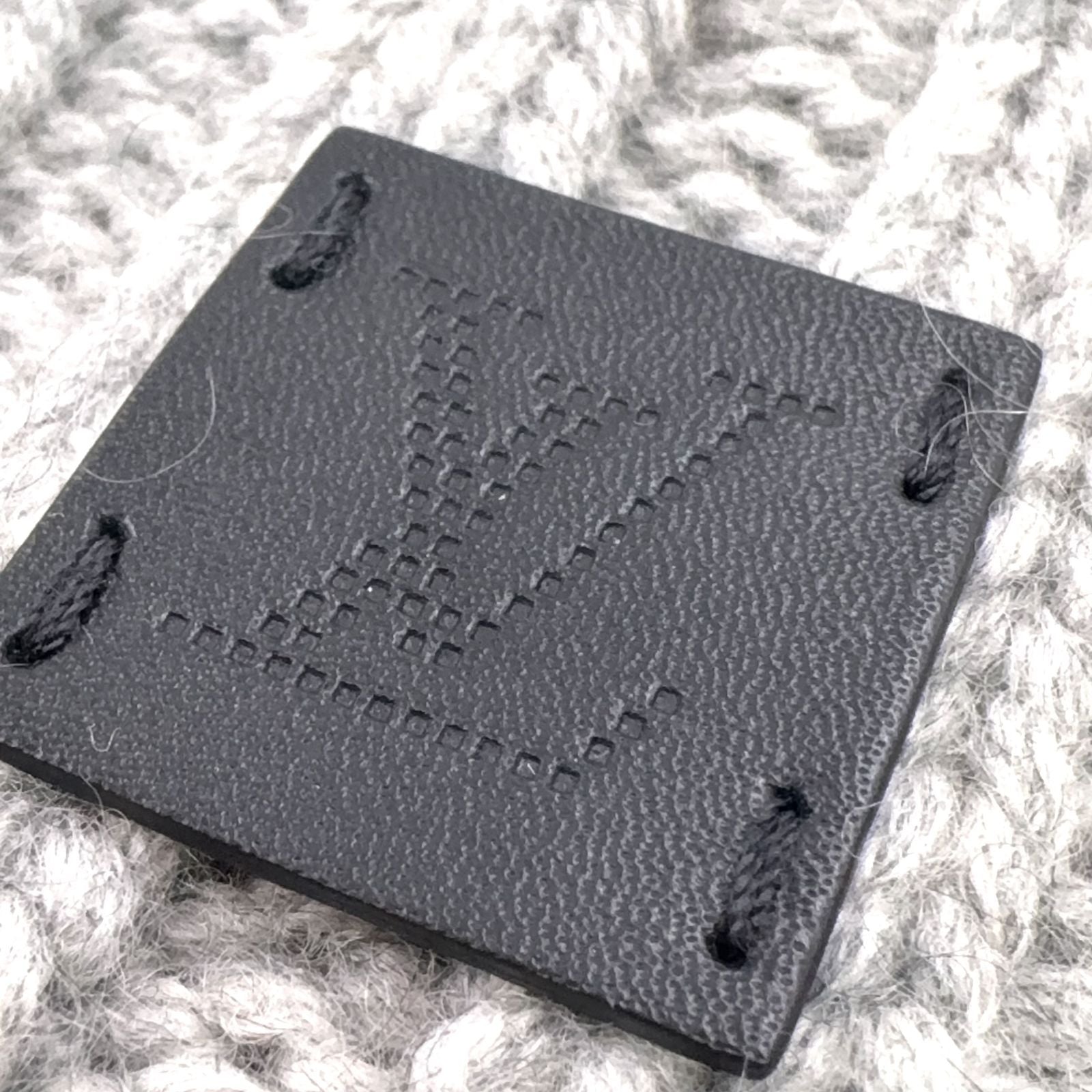 Louis Vuitton Bonnet Helsinki Damier Beanie Knit Cap Cashmere Gray Hat — view 5
