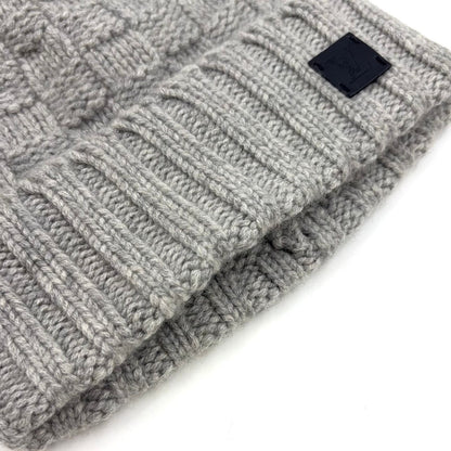 Louis Vuitton Bonnet Helsinki Damier Beanie Knit Cap Cashmere Gray Hat — view 6
