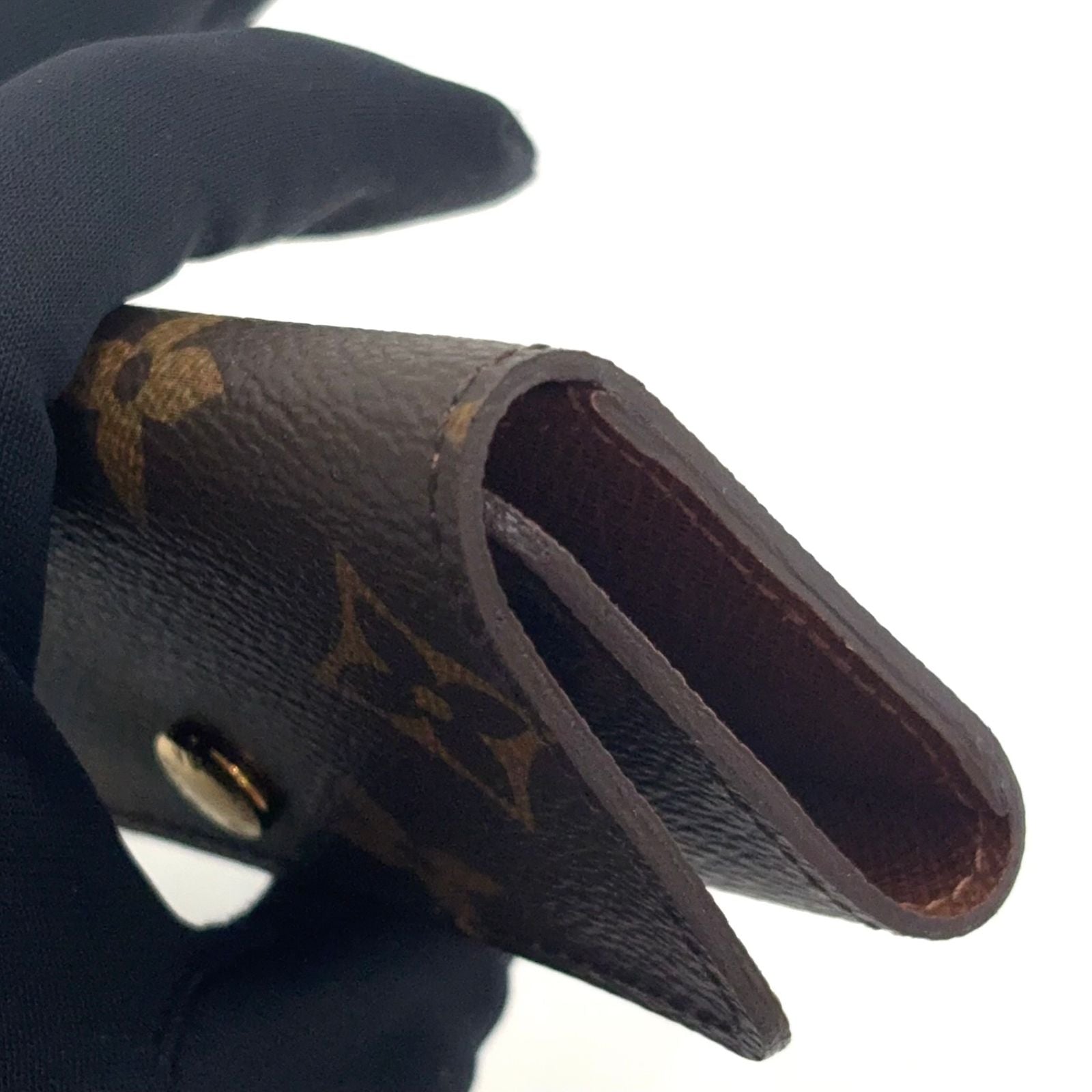 Louis Vuitton Multicles 4 Monogram Brown Key Case Gold Key Holder — view 7