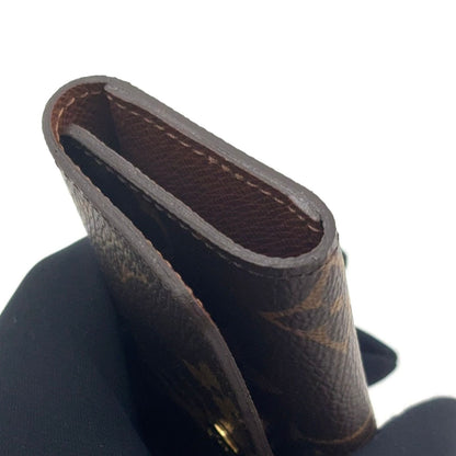 Louis Vuitton Multicles 4 Monogram Brown Key Case Gold Key Holder — view 8