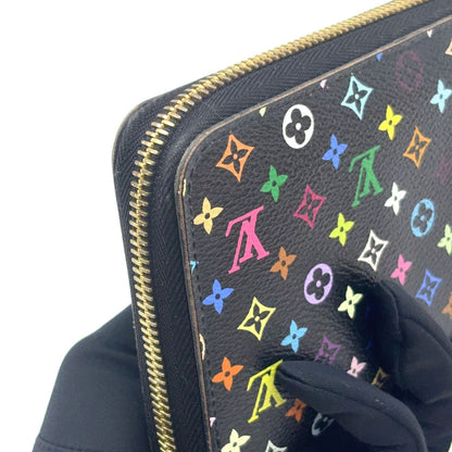 Louis Vuitton Zippy Wallet Monogram Multicolor Noir Grenade Black Round Gold — view 8