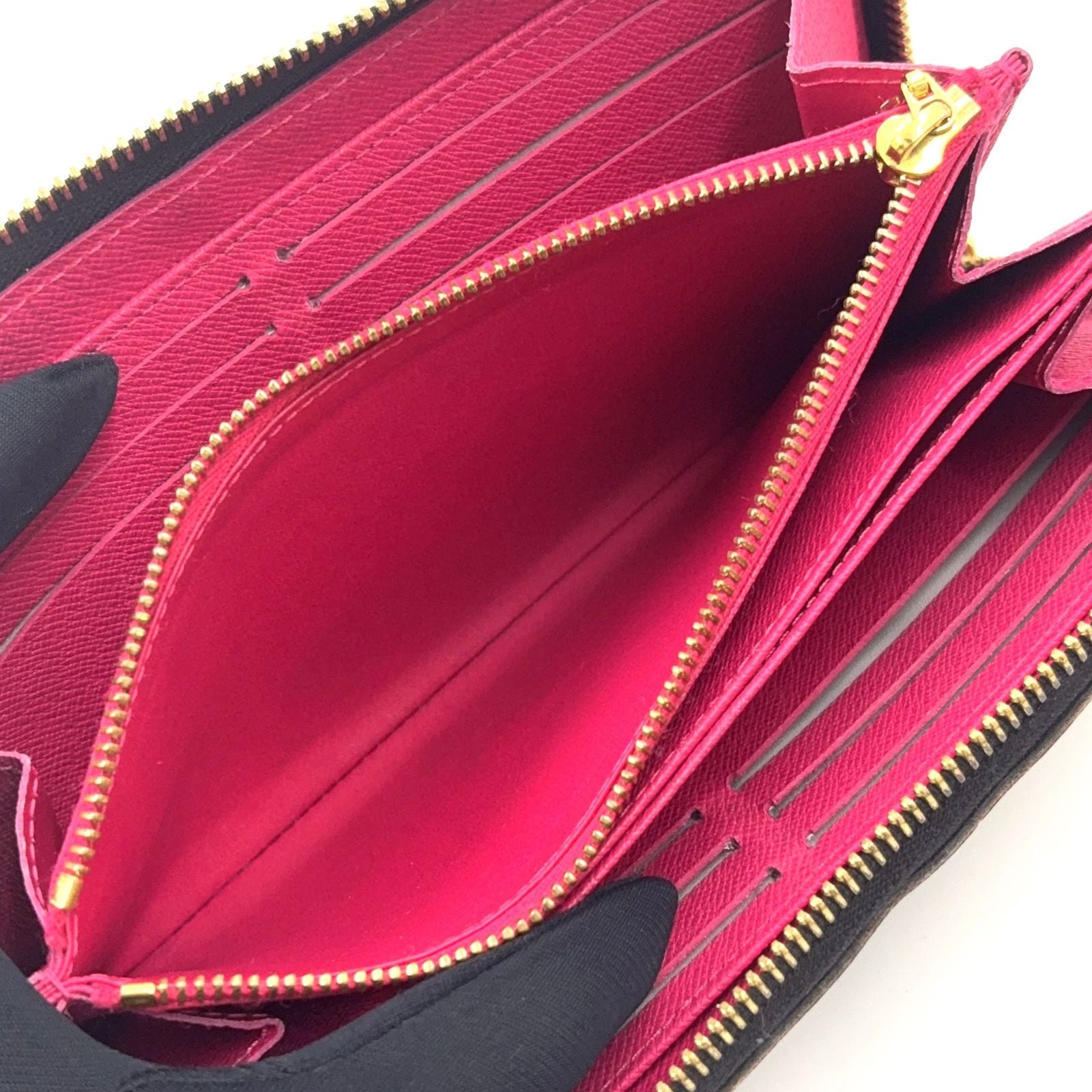 Louis Vuitton Zippy Wallet Monogram Multicolor Noir Grenade Black Round Gold — view 4