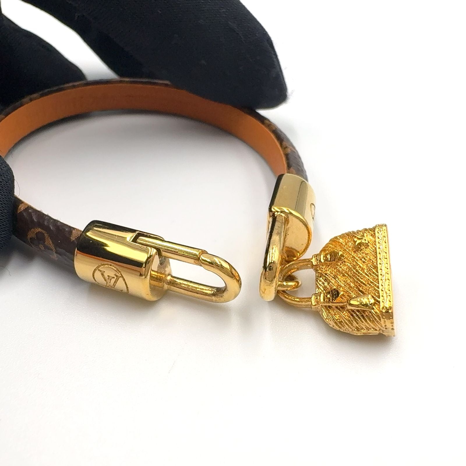 Louis Vuitton Bracelet Alma Monogram Gold Brown — view 7