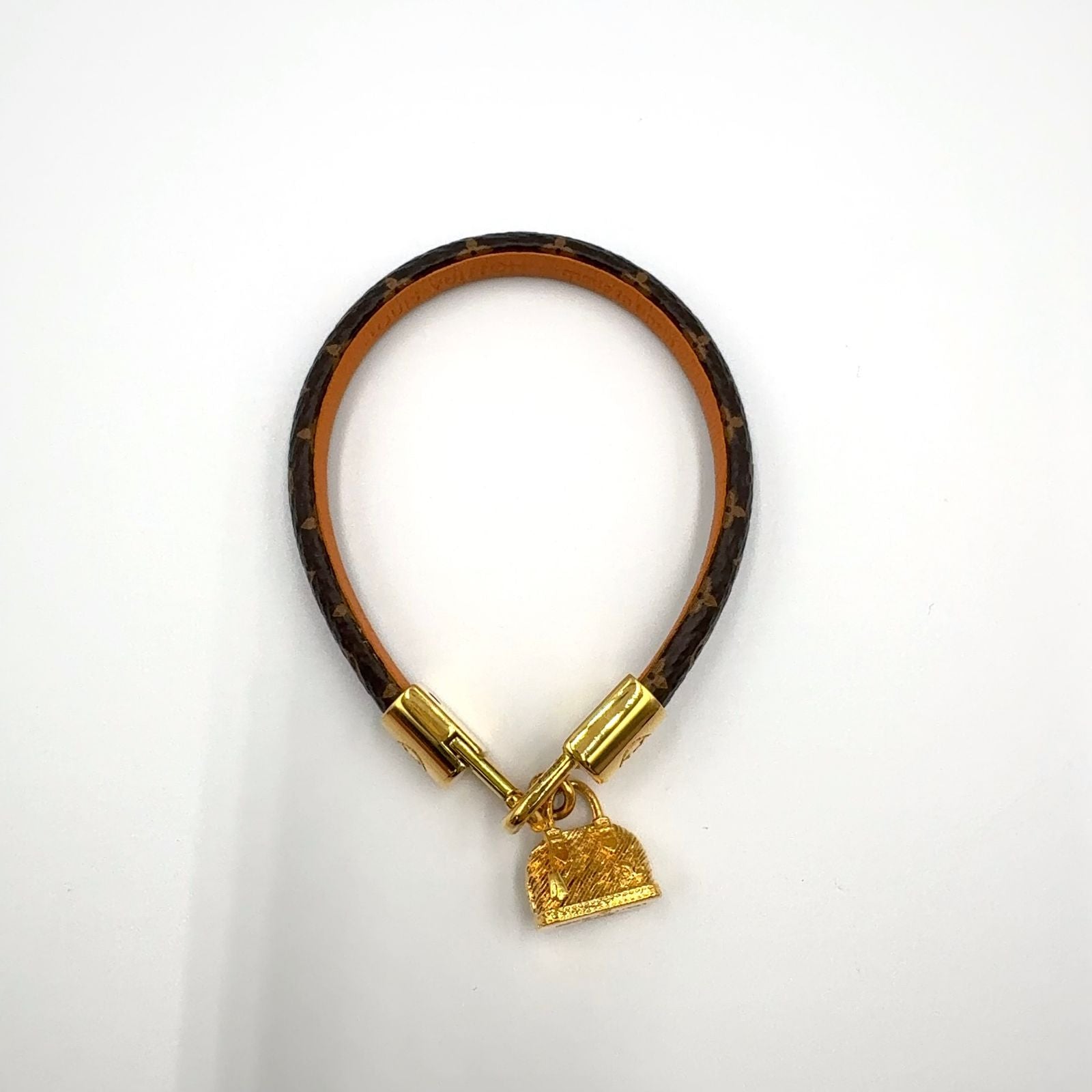 Louis Vuitton Bracelet Alma Monogram Gold Brown — view 4