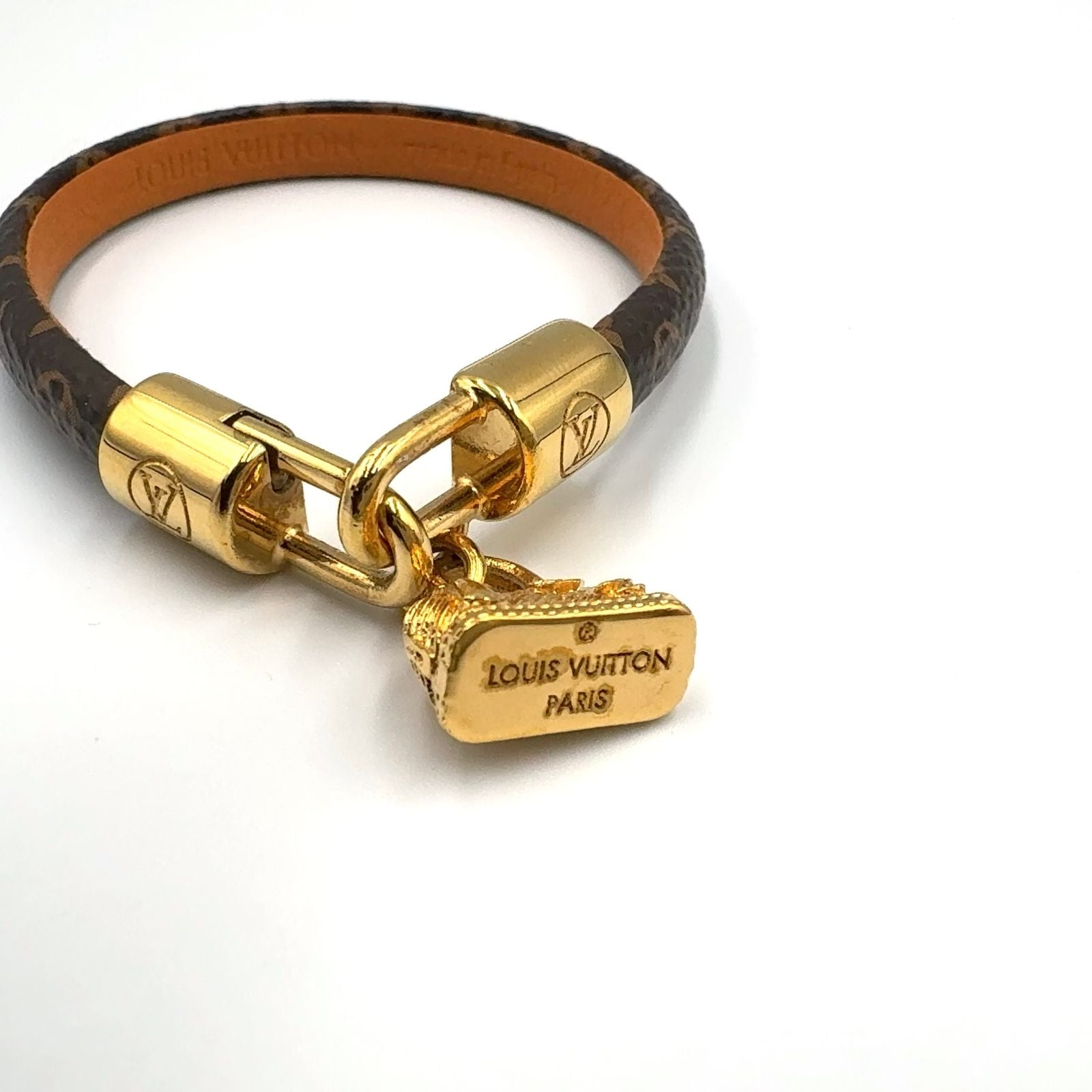 Louis Vuitton Bracelet Alma Monogram Gold Brown — view 9