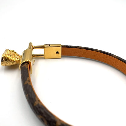 Louis Vuitton Bracelet Alma Monogram Gold Brown — view 8