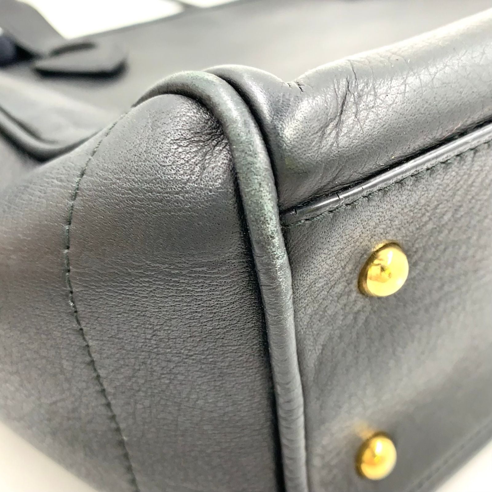 Loewe Heritage Calf Black Tote Gold — view 9