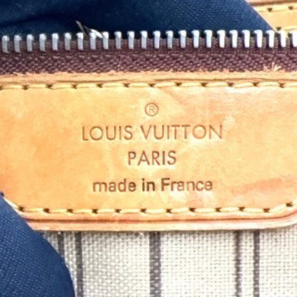 Louis Vuitton Neverfull PM Monogram Leather Brown Tote Gold — view 4