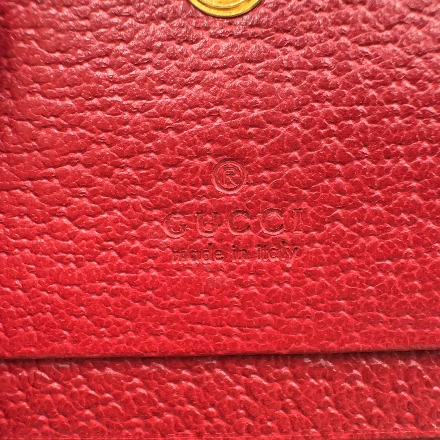 Gucci Ophidia GG Flora Supreme Bifold Leather Multicolor Red Wallet Gold — view 4