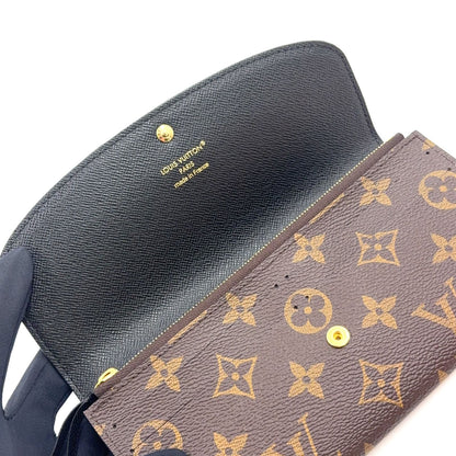 Louis Vuitton Portefeuille Emily Monogram Reverse Brown Wallet Gold — view 8