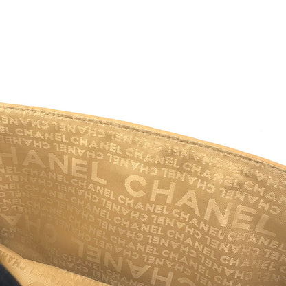 Chanel 2.55 Quilted Chain Caviar Leather Beige Shoulder Bag Silver — view 5