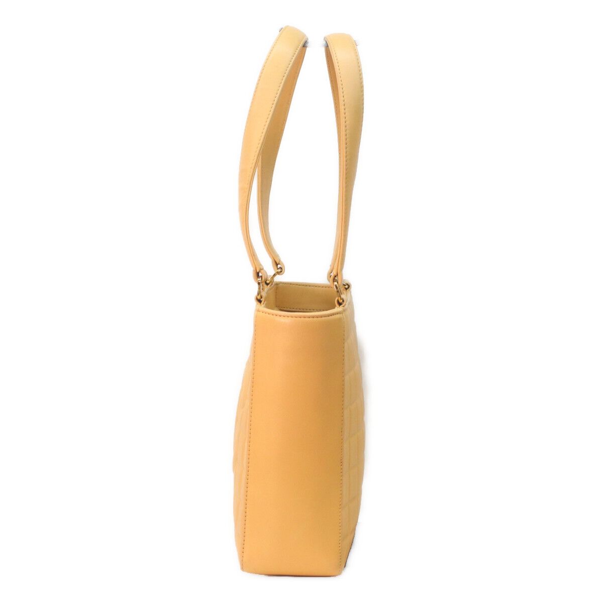Chanel Beige Lambskin Gold Choco Bar Handbag — view 2
