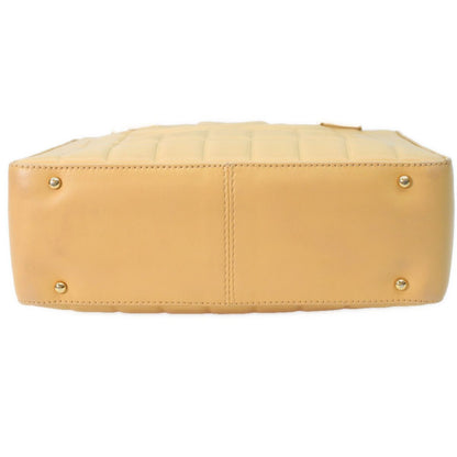 Chanel Beige Lambskin Gold Choco Bar Handbag — view 5