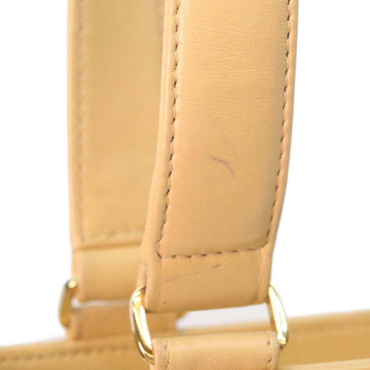 Chanel Beige Lambskin Gold Choco Bar Handbag — view 6