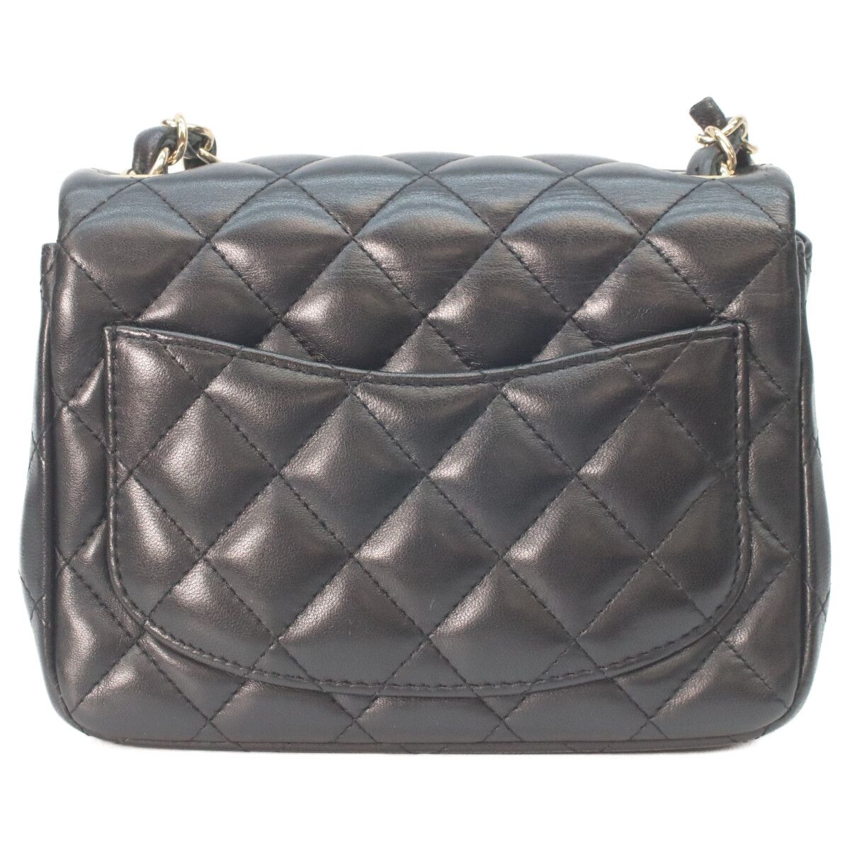 Chanel Black Lamb Gold Mini Quilted 17 Shoulder Bag — view 3