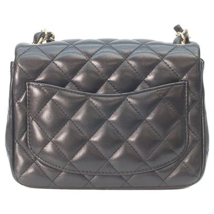 Chanel Black Lamb Gold Mini Quilted 17 Shoulder Bag — view 3