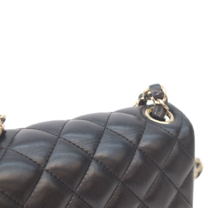 Chanel Black Lamb Gold Mini Quilted 17 Shoulder Bag — view 7