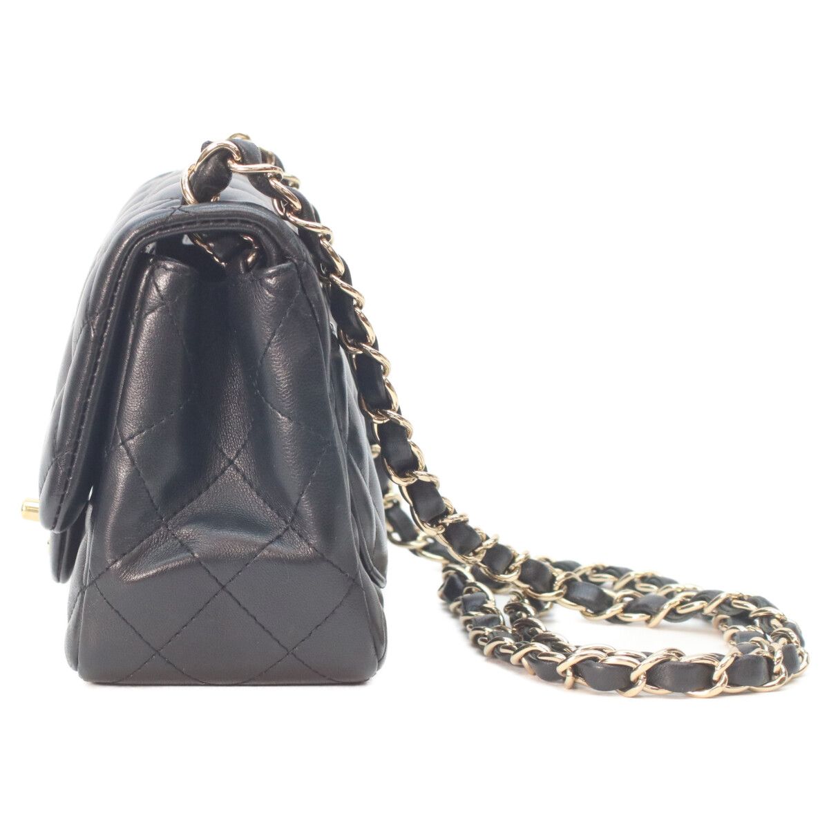 Chanel Black Lamb Gold Mini Quilted 17 Shoulder Bag — view 2