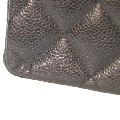 Chanel Black Caviar Silver Single Flap Big Quilted 30 — view 7