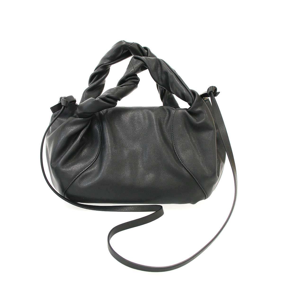 Fendi Spy Small Leather Shoulder Bag Black — view 2