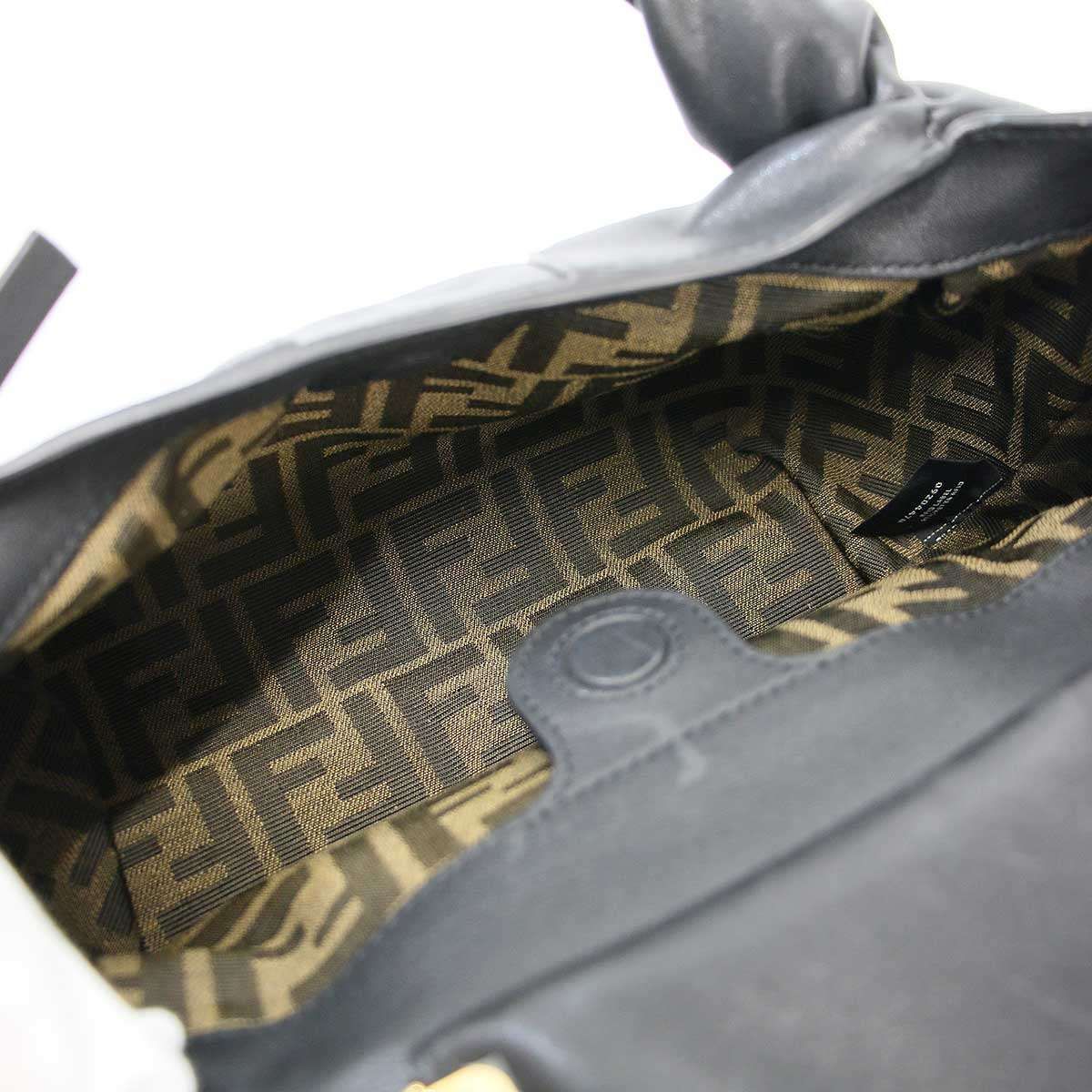 Fendi Spy Small Leather Shoulder Bag Black — view 6