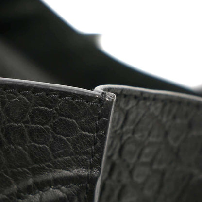Celine Luggage Phantom Croco Embossed Tote Black — view 8